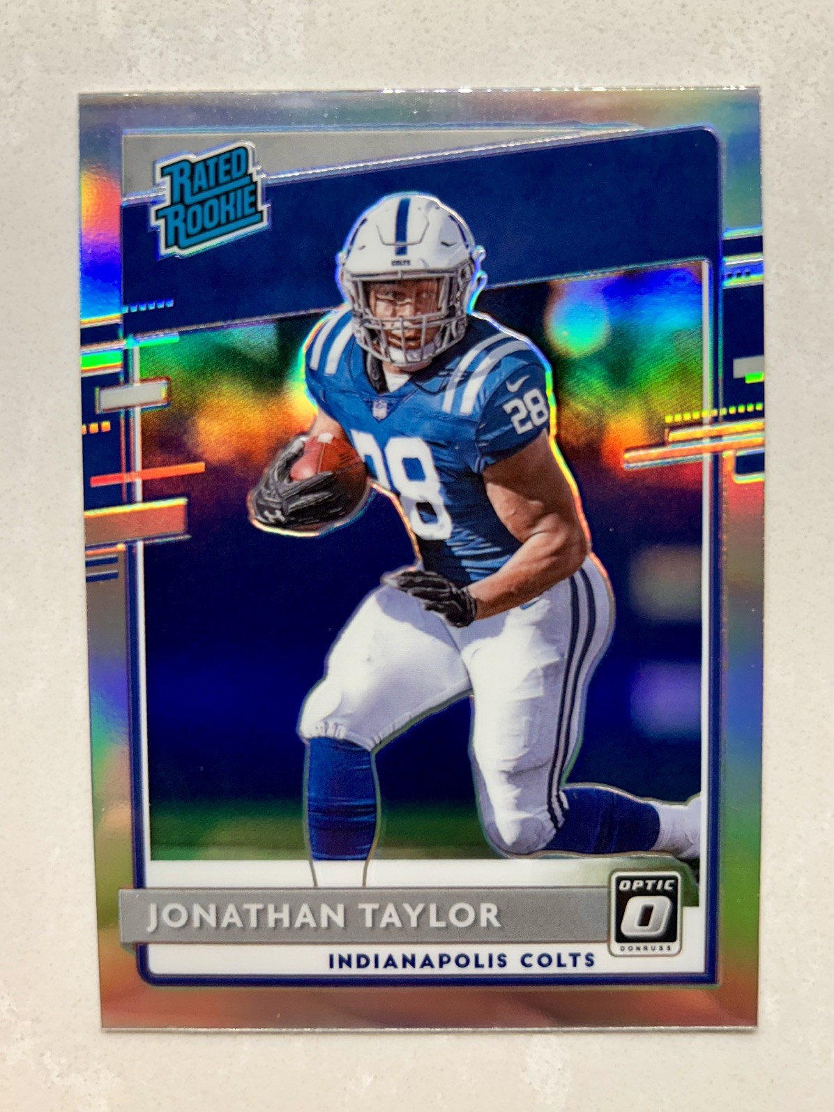 Jonathan Taylor 2020 Optic Rated Rookie RC #167 Silver Holo Prizm! Colts! 🔥
