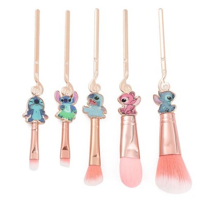 Cute Cartoon Girl-Themed 5-Piece Makeup Brush Set   Premium Synthetic Bristle...