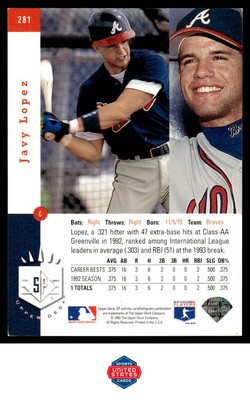 1993 SP #281 Javy Lopez | eBay