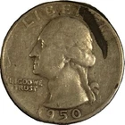 1950 Silver Washington Quarter Dollar - (S)