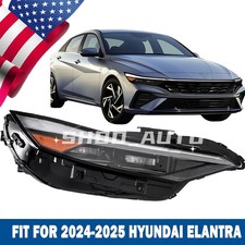 Fits 2024-2026 Hyundai Elantra LED Headlamps Headlights Assembly Right Side US