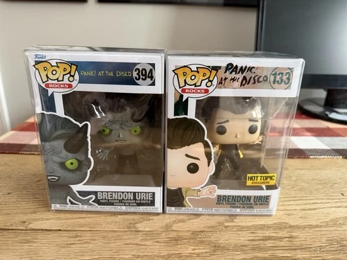 Panic! at the Disco Brendon Urie  2 Funko Pop Rocks Lot Hot Topic Excl & Devil