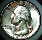 1950 Silver Washington Quarter