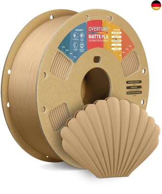 OVERTURE Matte PLA Filament Aufgerüstet 1.75 mm, 1kg (2.2 lbs) Spule, 