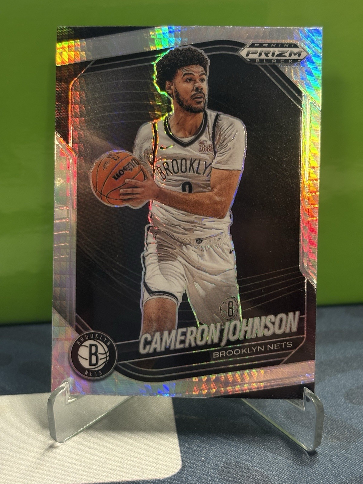 2024-25 Panini Prizm Black - Cameron Johnson #66 Hyper Prizm