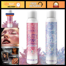 Holographic Hair Glitter Spray - 2PCS Quick-Drying Body  Hair Glitter, 8.4 Fl O