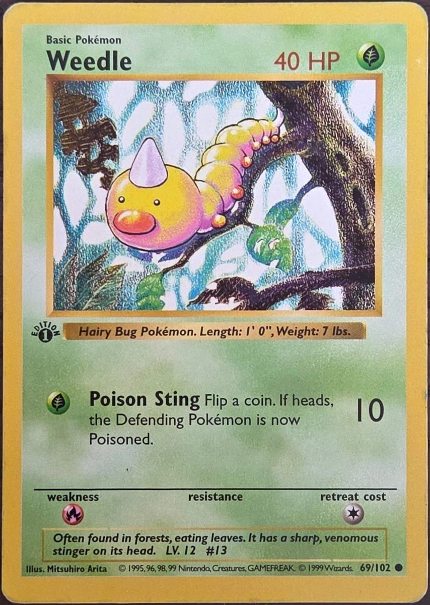Weedle Pokémon TCG Cards for sale | eBay