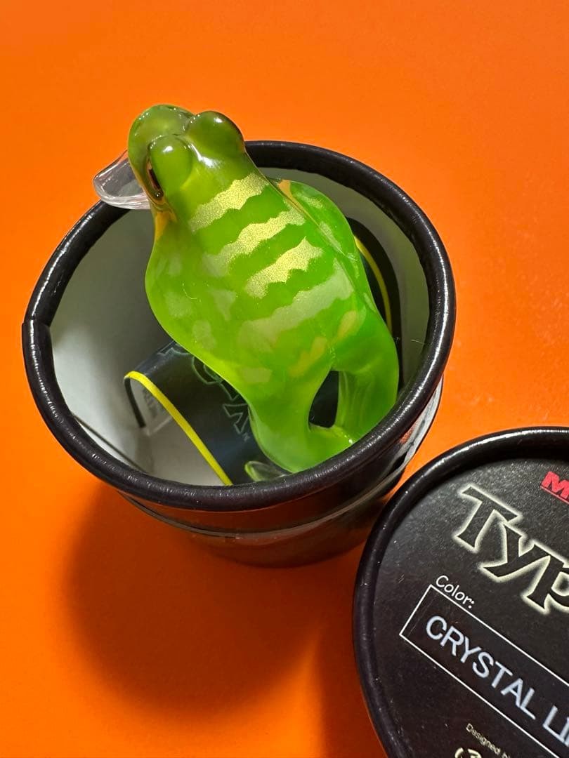 Custom Crystal Lime Frog Type-X Hard Bait 59mm New Out of Print Japan - Image 8