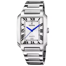 Festina Men's Watch F20677-1 Stainless Steel, Rectangular, Roman Numerals