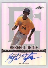 2014 Leaf Metal Draft Perfect Game Auto Kyle Tucker #PGM-KT1 Auto o7m