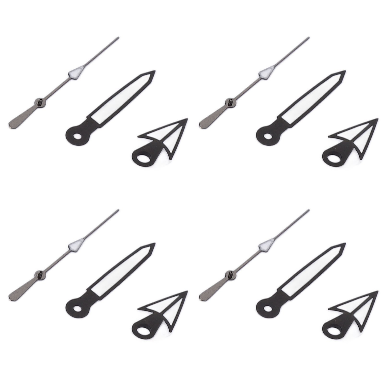10pcs Set Watch Pointer Watch Hands Hour Minute Second Luminous Watch Movemen UK