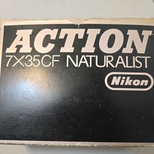 Nikon Action 7x35CF Naturalist Porro Prism Coated Rugged Binoculars Case Box