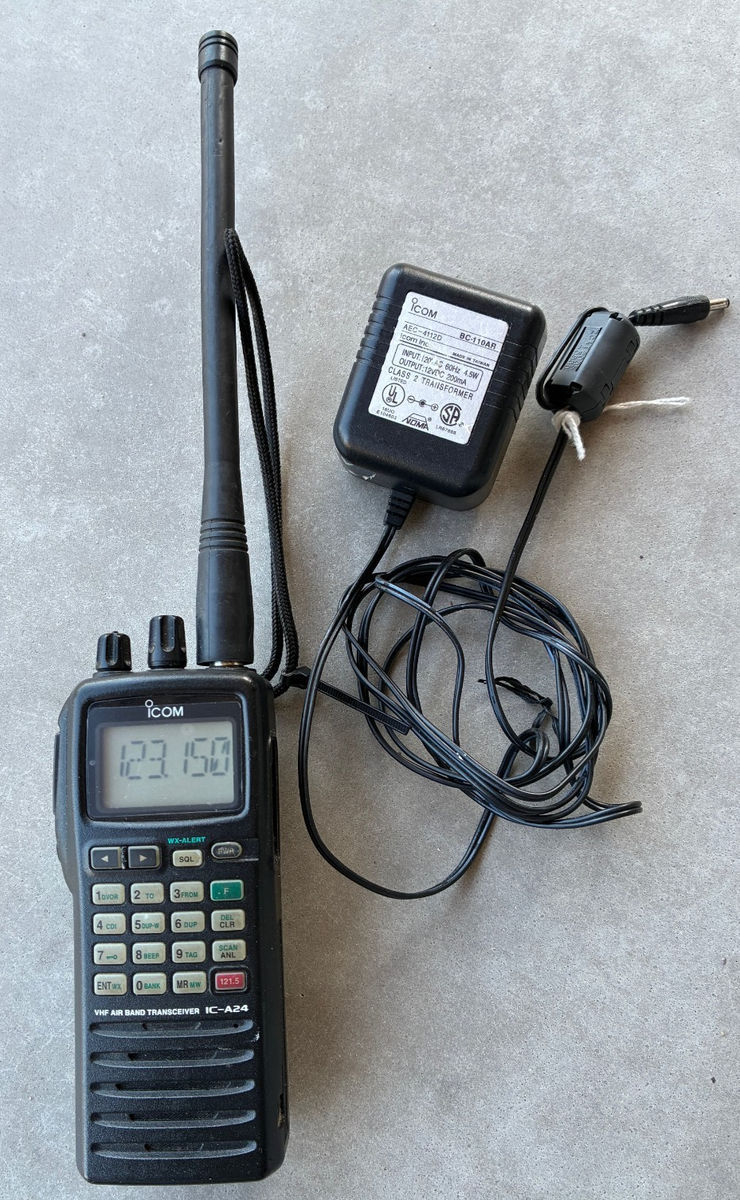 ICOM VHF AIR BAND TRANSCEIVER and VOR navigation IC-A24 | eBay