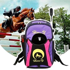 Equestrian Equipment Backpack Helmet Hat Storage Bags Inner Compartment Gear