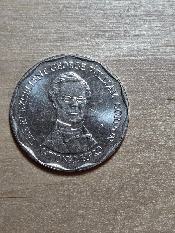 Jamaica 10 Dollars coin, 2017. KM# 190, nickel clad steel. George William Gordon