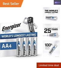 4-Pack Energizer Ultimate Lithium AA Batteries - Leak-Proof & 25  Shelf Life