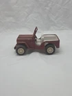 Vintage 1960s-1970s Tonka 6" Red Jeep Pressed Steel For Parts/Restoration
