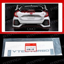 For Oem Cdm Vtec Turbo Decal Sticker Honda Civic Ctr Type R Fk8 2017-2019 1pcs For Oem Cdm Vtec Turbo Decal Sticker Honda Civic Ctr Type R Fk8 2017-2019 1pcs