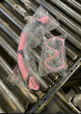 Pink Snorkel and Mask Set for Swimming, Diving, Snorkeling, In Package