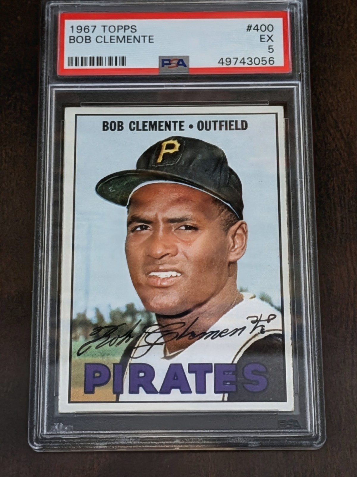 1967 Topps Baseball 400 Bob Clemente HOF PSA 5 EX