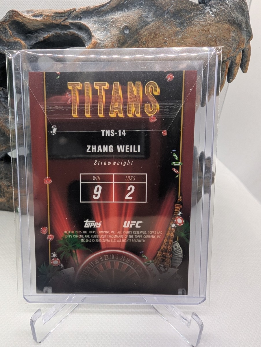 🔥ZHANG WEILI Titans Vegas Case Hit SP 2025 Topps Chrome UFC TNS