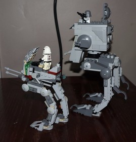 LEGO Star Wars: Clone Scout Walker 7250 & AT-ST 7657 (With Instructions No Box)