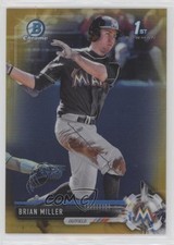 2017 Bowman Draft Chrome Gold Refractor 20/50 Brian Miller #BDC-45 e6q