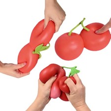 Cherries Squeeeeze Sunny Days Squishy Squeeze Large Stress Relief Toy Fidget