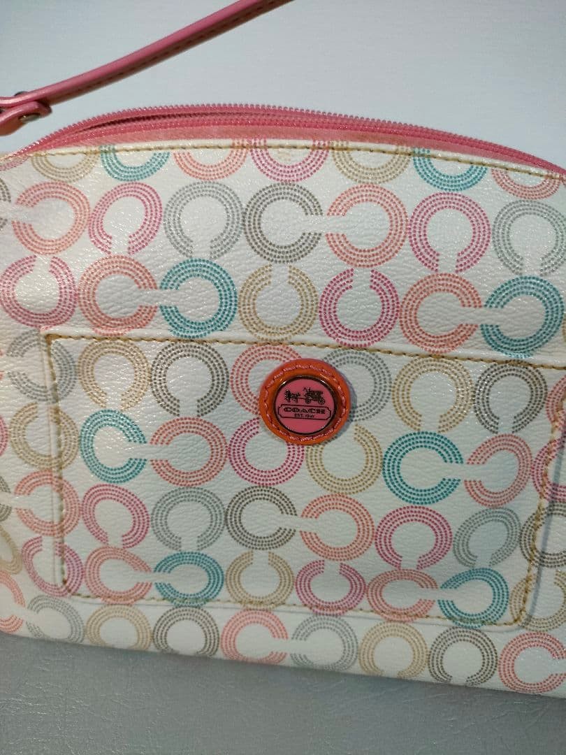 COACH Multi-Color Ring Pattern Accessory Pouch Se… - image 5