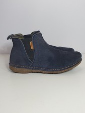 El Naturalista Angkor Navy Suede Ankle Boots Chelsea Comfort Eco Shoes UK Size 4