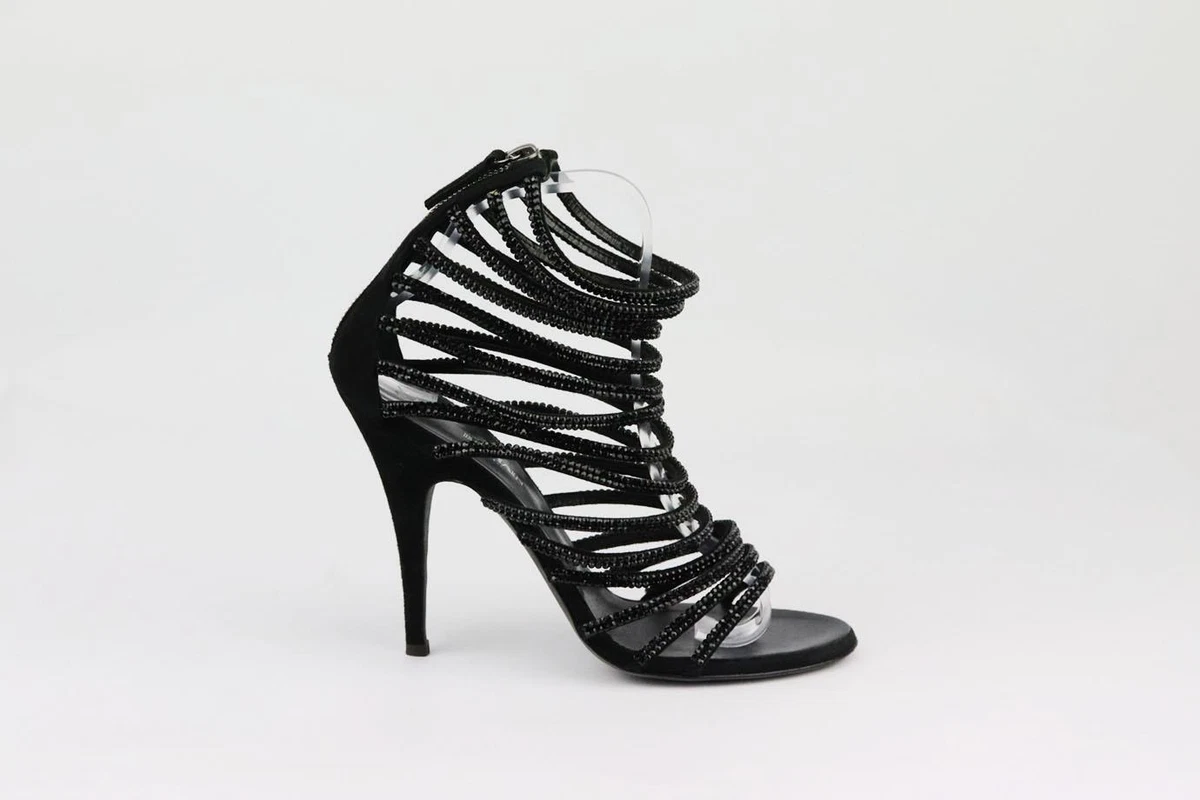 Giuseppe zanotti embellished suede hotsell sandals