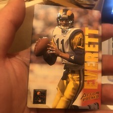 1993 Action Packed Quarterback Club La Rams Nfl Card #QB4 Jim Everett