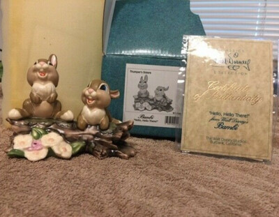 WDCC Disney Classics Bambi Thumper ''Hee Hee'' & Sisters ''Hello There'' w/Box & COA