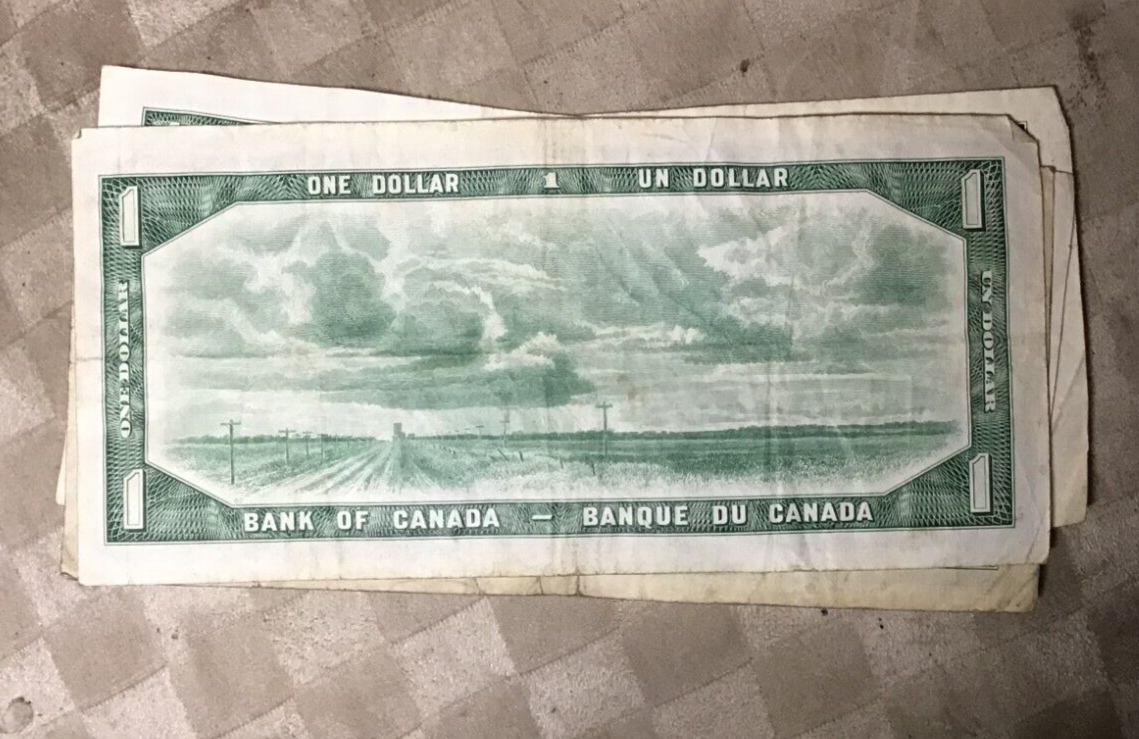 Canada Dollar Note $1 Bill 1954, Queen Elizabeth, High Grade | eBay