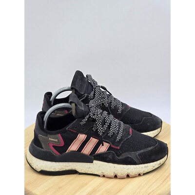 adidas Women's Nite Jogger 'Black Energy Pink' Athletic Running Shoes EG9231sz 9