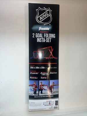 Franklin Sports Knee Hockey Goal Set of 2   Play Mini Hockey 28 x 20 x 20  New!