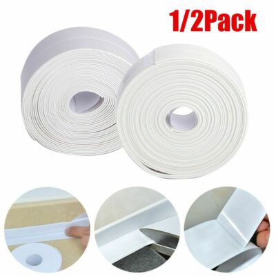 10.5ft Self Adhesive Waterproof PVC Tape Sealing Mold Proof Kitchen Wall Caulk