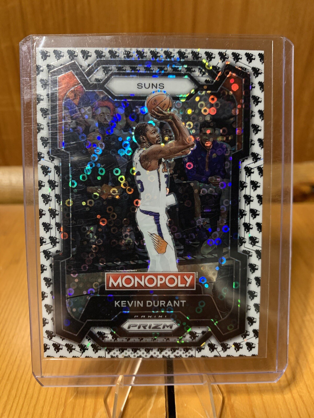 2023-24 Prizm Monopoly - Kevin Durant Black and White Monopoly Man #70