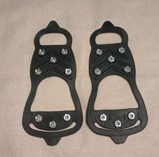 Medium Sz Anti Slip Shoe Covers Mountain Climbing Crampons TPE Ice Gripper Spike