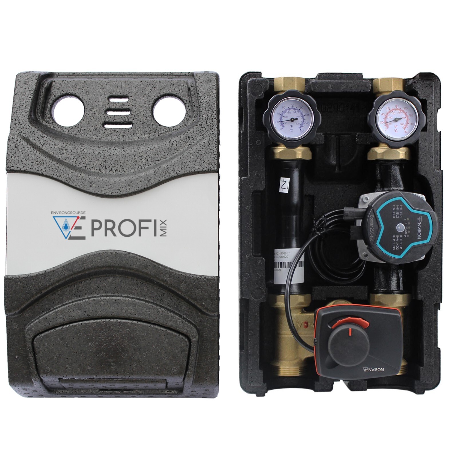 ProfiMix Heizkreispumpengruppe mit Drei-Wege-Mischer ESBE ARA661 ...