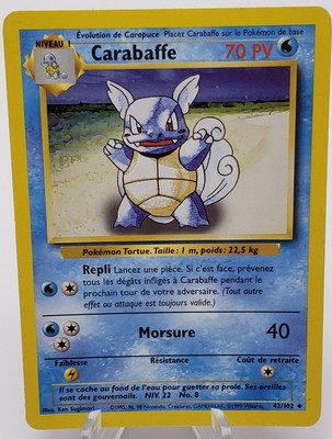 Spanish Wartortle 42 102 Base Set Carabaffe Pokemon Card Ebay