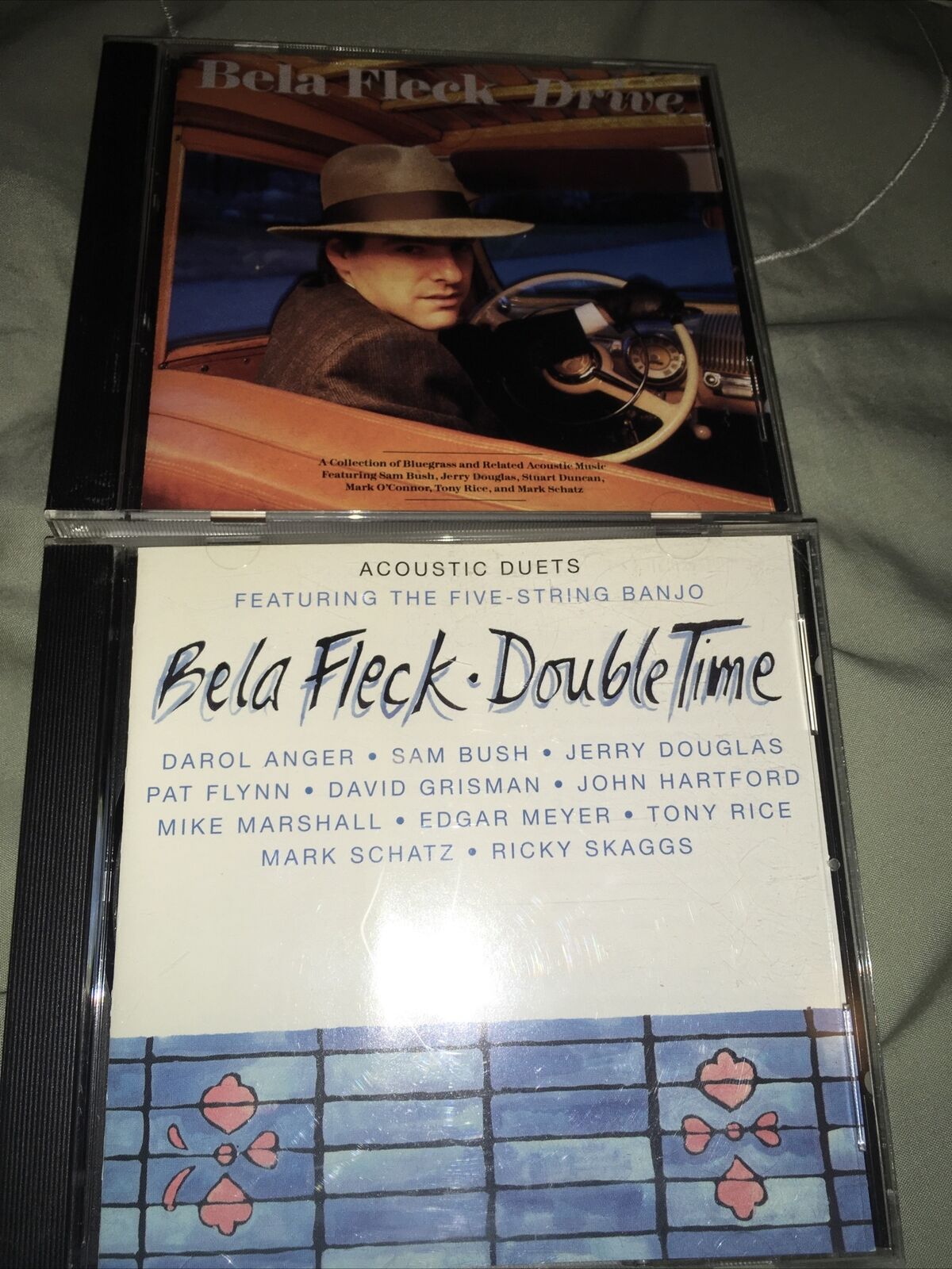 Béla Fleck CD LOT COMBO Double Time + Drive 1997, Rounder Select)