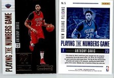 Anthony Davis 2017-18 Contenders Playing the Numbers Game #5 Pelicans