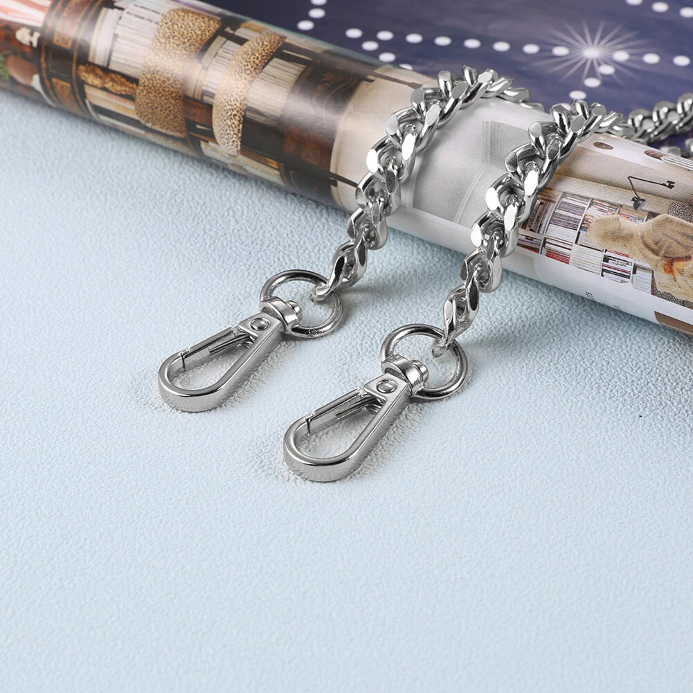 Metal Bag Strap Belt Handbag Shoulder Bag Replacement Handle Chain Silver