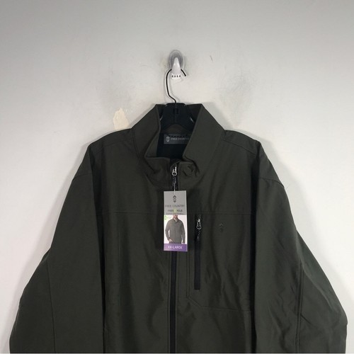 Free Country Soft Shell Zip Jacket, Men's Size XXL - Dark Olive Green - Picture 5 of 10