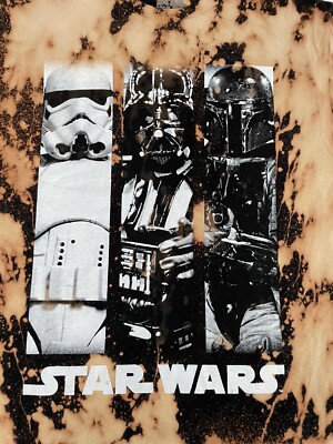 New Men's Star Wars Darth Vader Stormtrooper Graphic T-Shirt Dyed