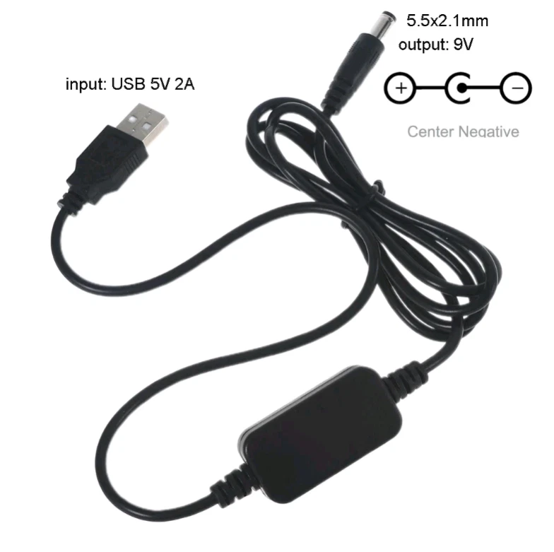 USB to 9v Guitar Pedal Power Supply - Inside Centre Negative