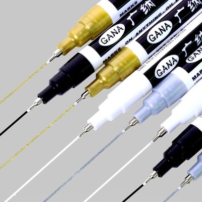 Paint Pen 0.7mm Extra Fine Point Paint Marker Non-toxic Marker Waterproof Gold