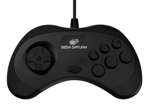 Retro-Bit Official Sega Saturn Controller Pad for Sega Saturn Black - Image 3 of 4