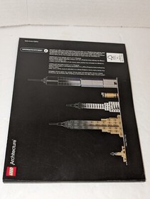 Lego ARCHITECTURE 21028 NEW YORK CITY USA INSTRUCTION MANUAL BOOKLET ONLY 